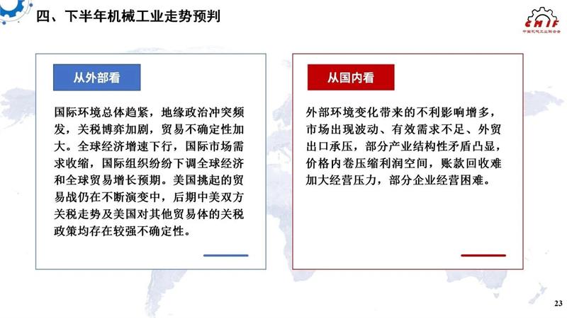 机械工业，2025年上半年机械工业经济，中国机械工业联合会，中机零协