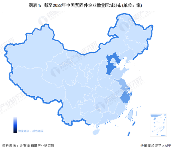 2023年中国紧固件企业大数据竞争格局
