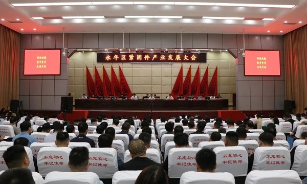 永年区召开紧固件产业发展大会