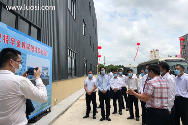 广东省委、阳江市委等领导莅临史特牢金属紧固件项目考察指导