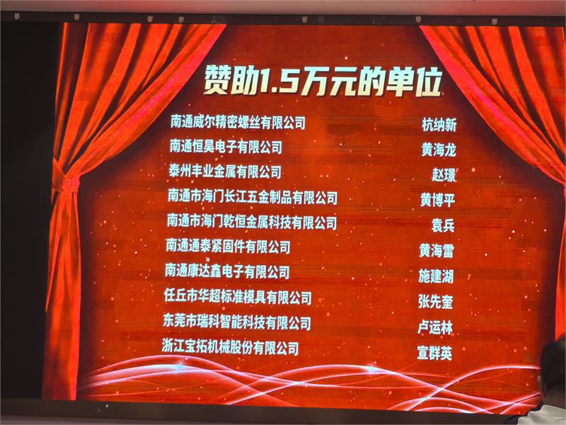 南通市海门区紧固件业商会二届三次年会，南通市海门区紧固件业商会七周年庆典