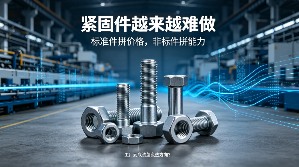 紧固件越来越难做:标准件拼价格,非标件拼能力,工厂到底该怎么选方向?